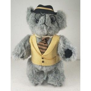 Kent Collectibles Jean Steele Stuffed Plush Teddy Bear 11" Vintage 19 Jointed